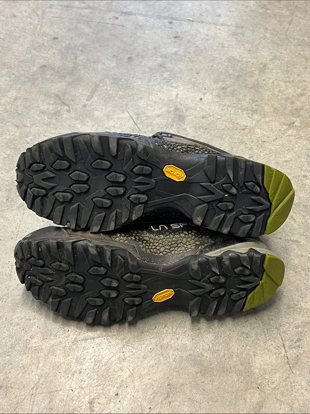La Sportiva Men's Brown and Olive Trail-Ready Hiking Boots size 10 1/2